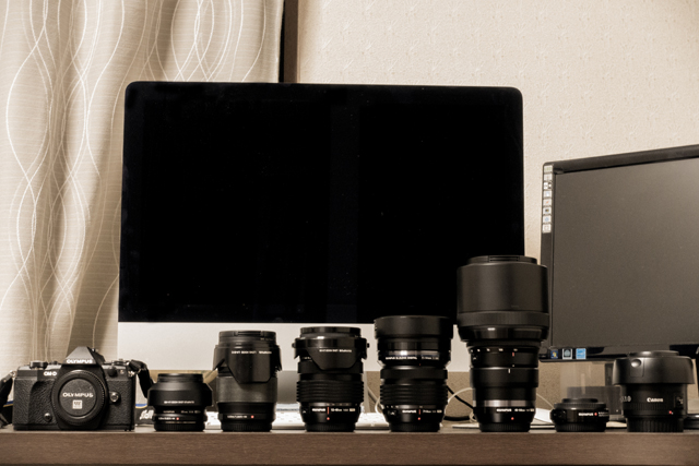 まあEFレンズだけは残してるんですが……(一番右)